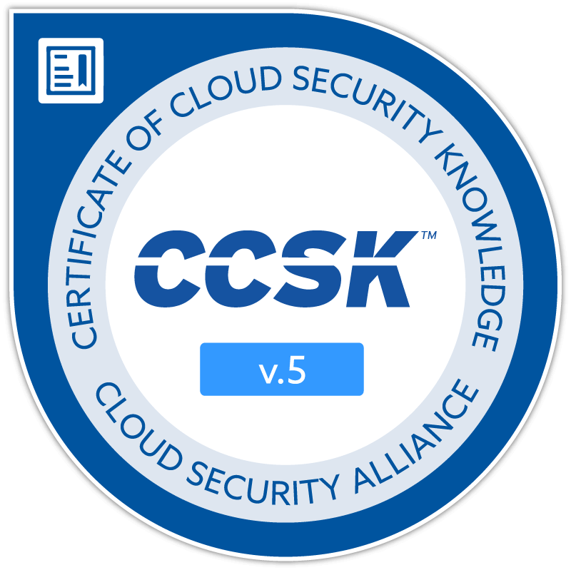 CCSK v.5 — Certificate of Cloud Security Knowledge