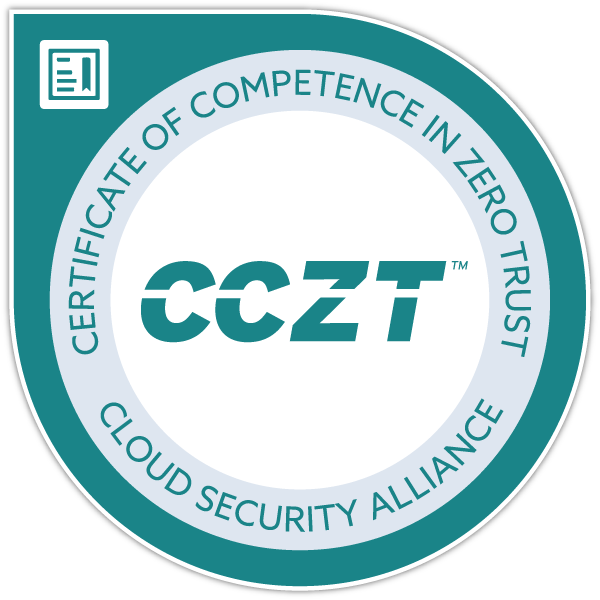 CCZT — Certificate of Competence in Zero Trust